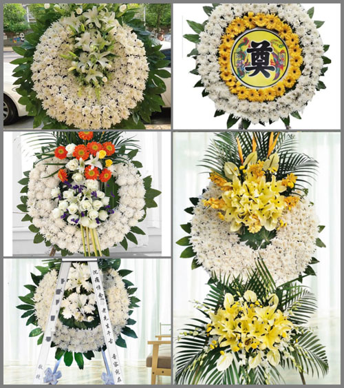 山东济宁任城区长沟镇秦咀村花圈速递